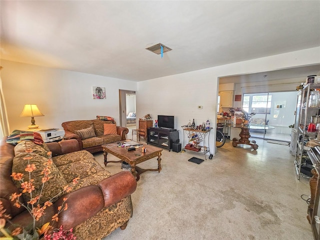 2066 High Ridge Dr, Clearwater, FL 33763 - living room featuring finished concrete floors