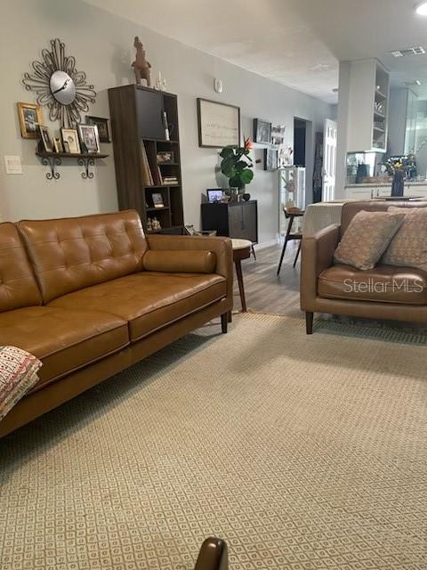 6520 Thicket Trl, New Port Richey, FL 34653 - view of carpeted living area