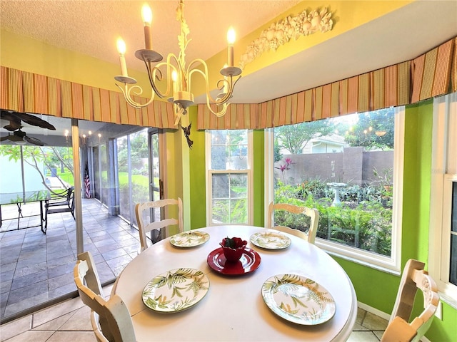 3509 Oak Lake Dr, Palm Harbor, FL 34684 - dining space featuring a chandelier