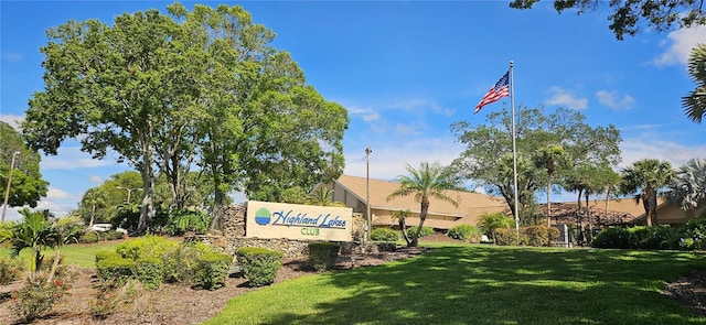 3509 Oak Lake Dr, Palm Harbor, FL 34684 - community sign with a lawn