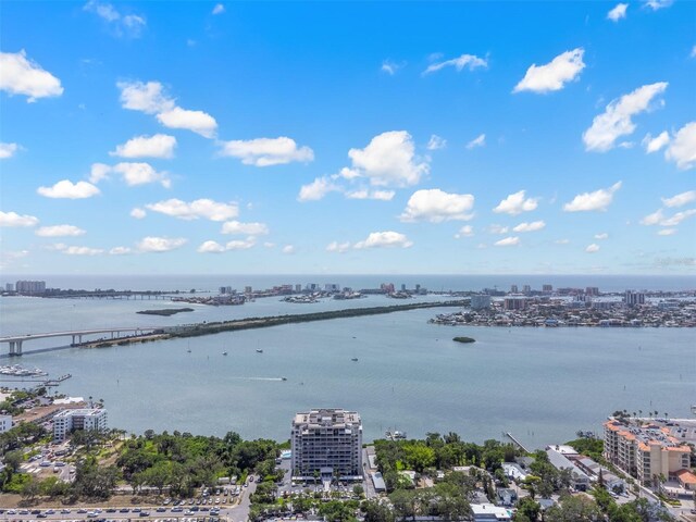 500 N Osceola Ave Unit 811, Clearwater, FL 33755 - water view with nearby urban area and a notable bridge