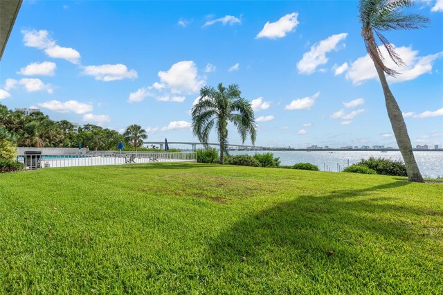 500 N Osceola Ave Unit 811, Clearwater, FL 33755 - view of yard with a water view