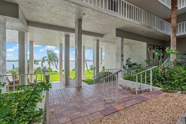 500 N Osceola Ave Unit 811, Clearwater, FL 33755 - porch featuring a water view