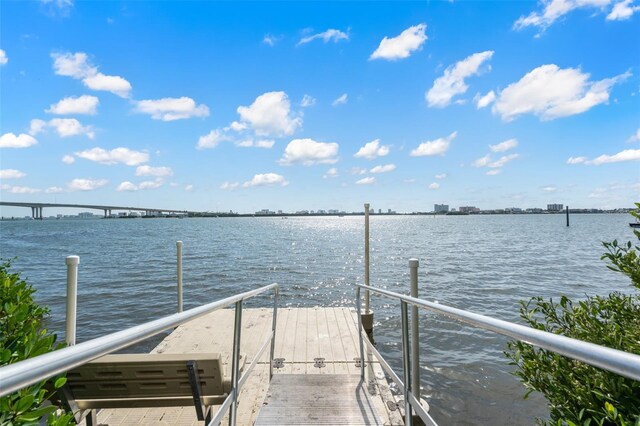 500 N Osceola Ave Unit 811, Clearwater, FL 33755 - dock area with a water view