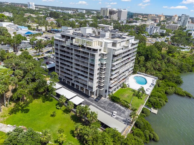 500 N Osceola Ave Unit 811, Clearwater, FL 33755 - view of urban area with a pool area and a large body of water