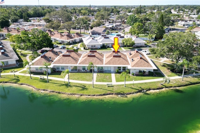 4324 Tahitian Gardens Cir Unit J, Holiday, FL 34691 - aerial perspective of suburban area featuring a nearby body of water
