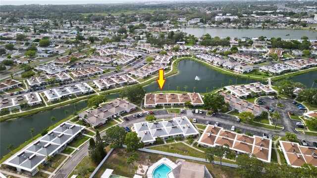 4324 Tahitian Gardens Cir Unit J, Holiday, FL 34691 - aerial overview of property's location featuring a large body of water and nearby suburban area