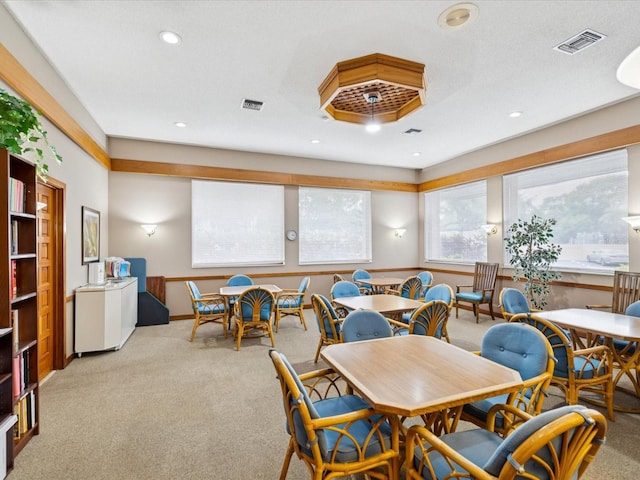 3062 Eastland Blvd Unit 405, Clearwater, FL 33761 - dining area featuring carpet flooring and recessed lighting