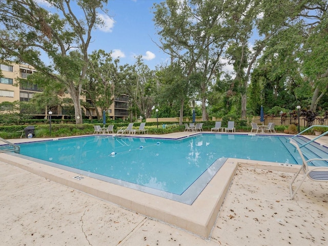 3062 Eastland Blvd Unit 405, Clearwater, FL 33761 - community pool with view of scattered trees and a patio area