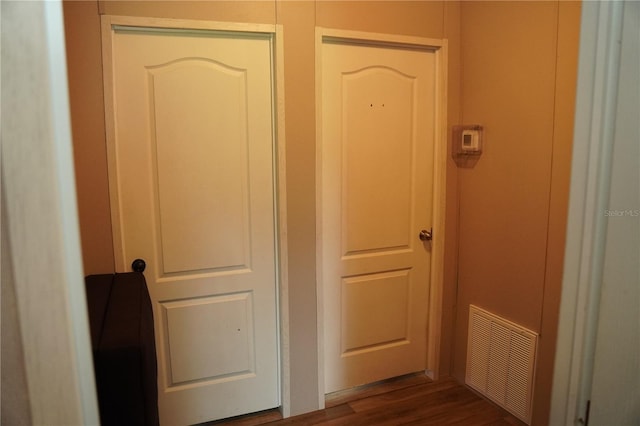 12008 Rose Ln, Riverview, FL 33569 - hall with dark wood-style floors