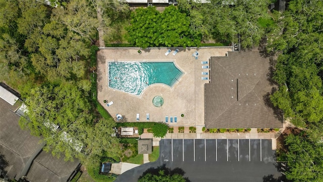 5100 Burchette Rd Unit 2702, Tampa, FL 33647 - bird's eye view of a pool area