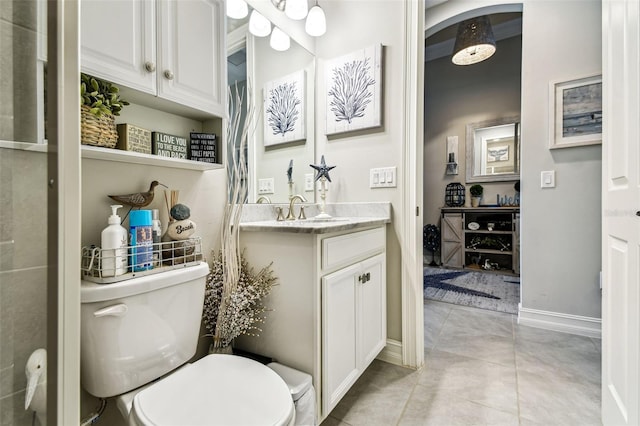 222 Toscavilla Blvd, Nokomis, FL 34275 - bathroom featuring vanity and tile patterned flooring