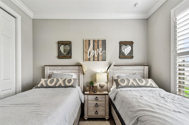222 Toscavilla Blvd, Nokomis, FL 34275 - carpeted bedroom with crown molding