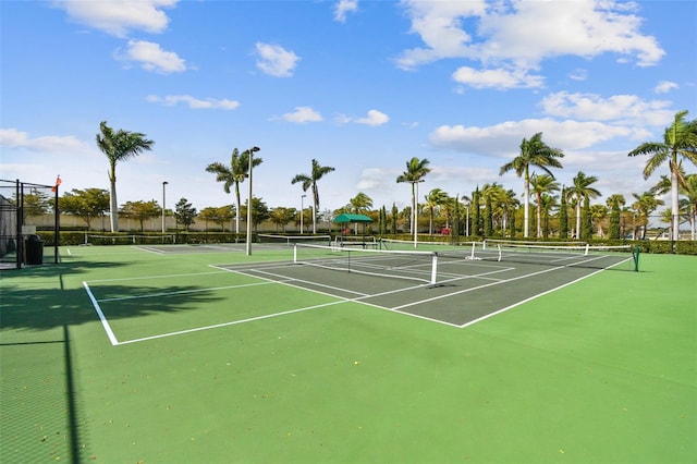 222 Toscavilla Blvd, Nokomis, FL 34275 - view of tennis court featuring community basketball court