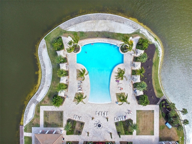 222 Toscavilla Blvd, Nokomis, FL 34275 - aerial view of property's location with a pool area