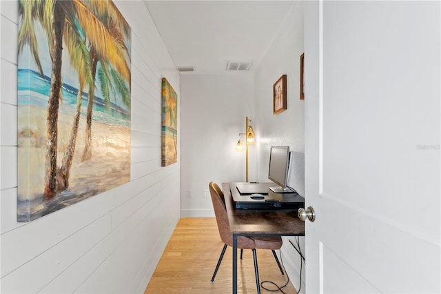125 Live Oak Ln, Largo, FL 33770 - office space featuring light wood-style floors and wooden walls