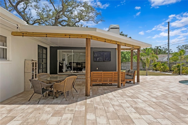 125 Live Oak Ln, Largo, FL 33770 - view of patio / terrace featuring outdoor dining area and outdoor lounge area