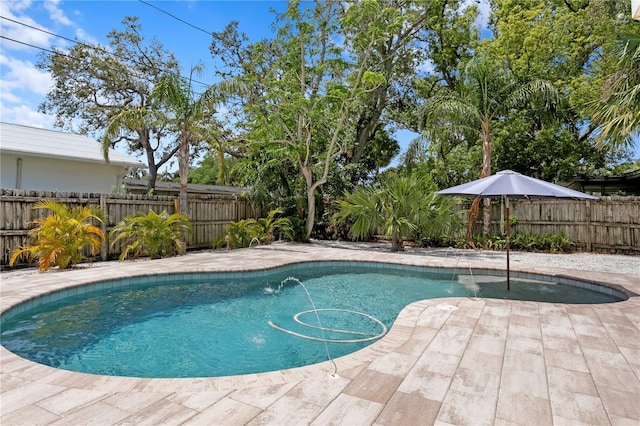125 Live Oak Ln, Largo, FL 33770 - view of swimming pool with a fenced backyard