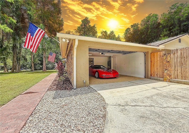1025 Reading Rd, Lutz, FL 33558 - garage featuring driveway