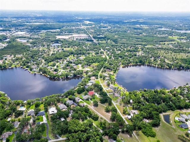 1025 Reading Rd, Lutz, FL 33558 - aerial view of property and surrounding area featuring a nearby body of water