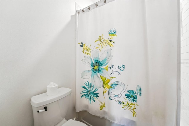 19191 Pease Pl, Lutz, FL 33558 - bathroom featuring toilet and curtained shower