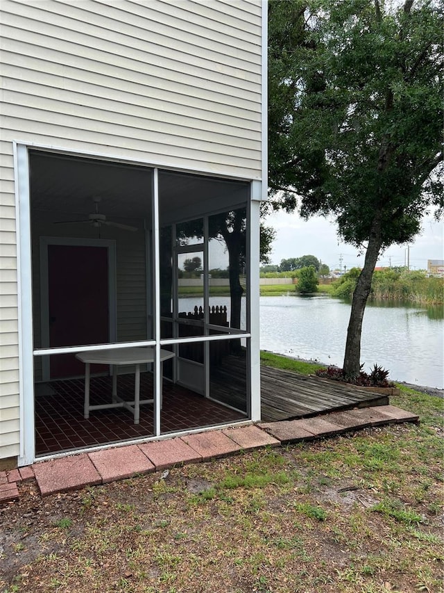 7616 Colonial Ct, Tampa, FL 33615 - dock area featuring a deck with water view