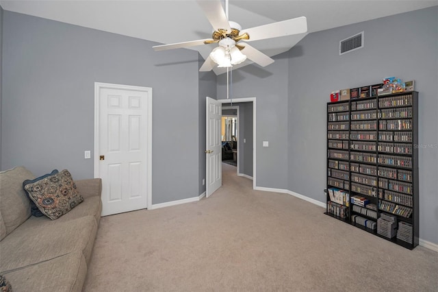 4133 Auston Way, Palm Harbor, FL 34685 - unfurnished room with carpet floors, ceiling fan, and baseboards