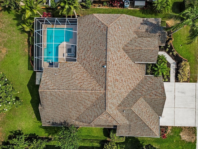 4133 Auston Way, Palm Harbor, FL 34685 - view from above of property with a pool