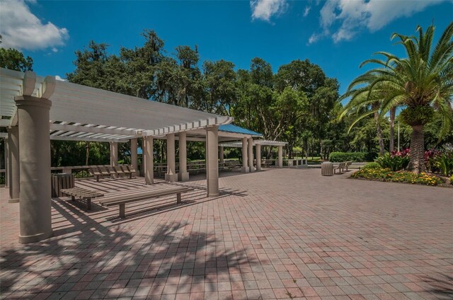 4133 Auston Way, Palm Harbor, FL 34685 - view of property's community with a pergola