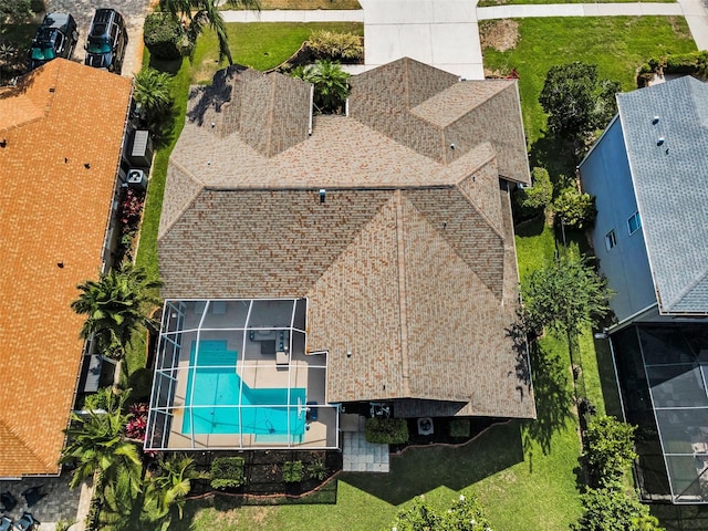4133 Auston Way, Palm Harbor, FL 34685 - view from above of property with a pool area
