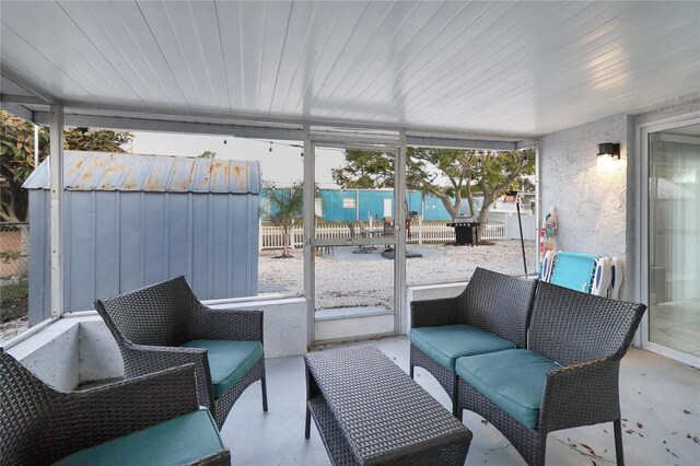 13800 Judy Ave, Hudson, FL 34667 - sunroom featuring an outdoor living space