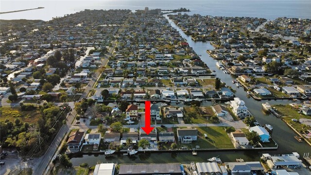 13800 Judy Ave, Hudson, FL 34667 - aerial view of property and surrounding area with a nearby body of water and nearby suburban area