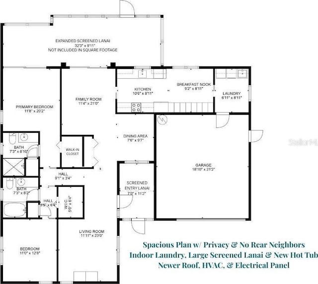 2608 Camille Dr, Palm Harbor, FL 34684 - floor plan / room layout