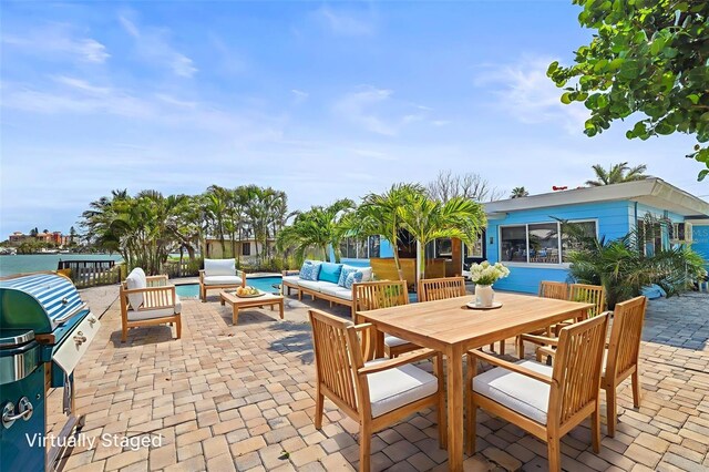 403 Normandy Rd, Madeira Beach, FL 33708 - view of patio / terrace featuring outdoor lounge area