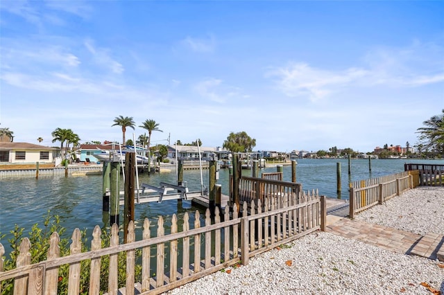 403 Normandy Rd, Madeira Beach, FL 33708 - dock with a water view and boat lift