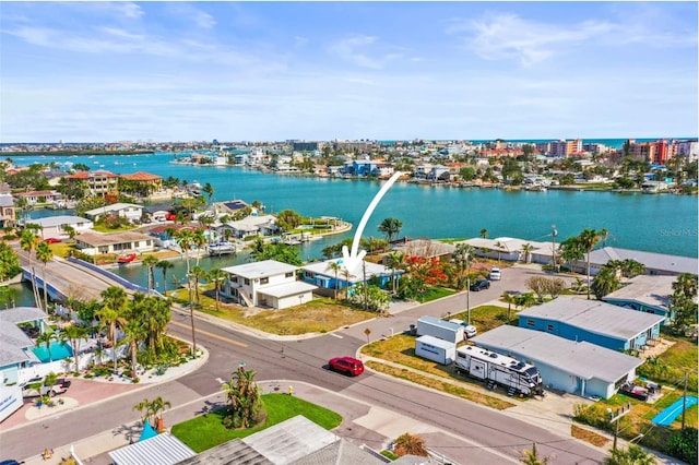 403 Normandy Rd, Madeira Beach, FL 33708 - aerial view of residential area featuring a nearby body of water