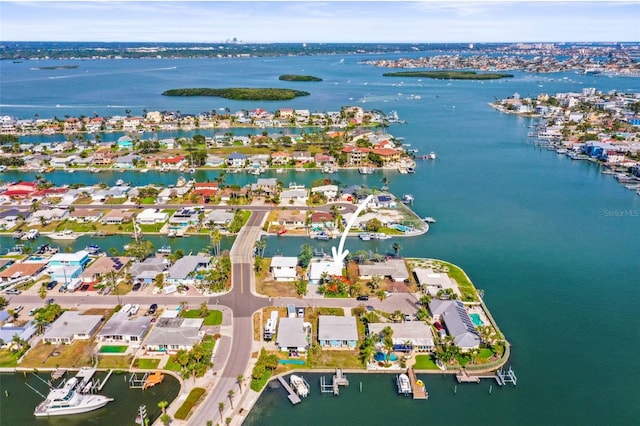 403 Normandy Rd, Madeira Beach, FL 33708 - aerial overview of property's location featuring a large body of water and nearby suburban area