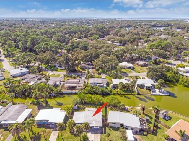 7313 Royal Palm Dr, New Port Richey, FL 34652 - aerial view of property's location featuring nearby suburban area and a nearby body of water