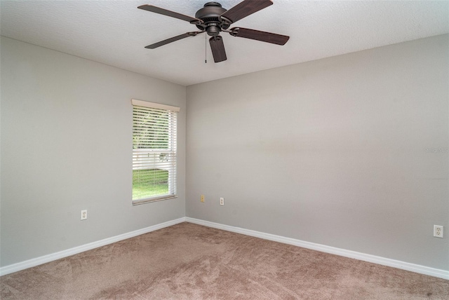 14266 Creek Run Dr, Riverview, FL 33579 - unfurnished room featuring light carpet, baseboards, and a ceiling fan