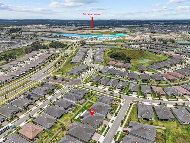 31921 Magna Gulf Loop, San Antonio, FL 33576 - aerial overview of property's location with a nearby body of water and nearby suburban area