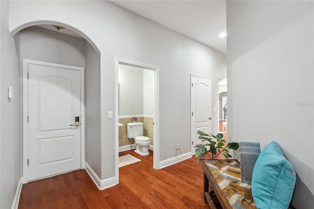 2011 Water Wheel Ct, Dunedin, FL 34698 - corridor featuring wood finished floors and baseboards