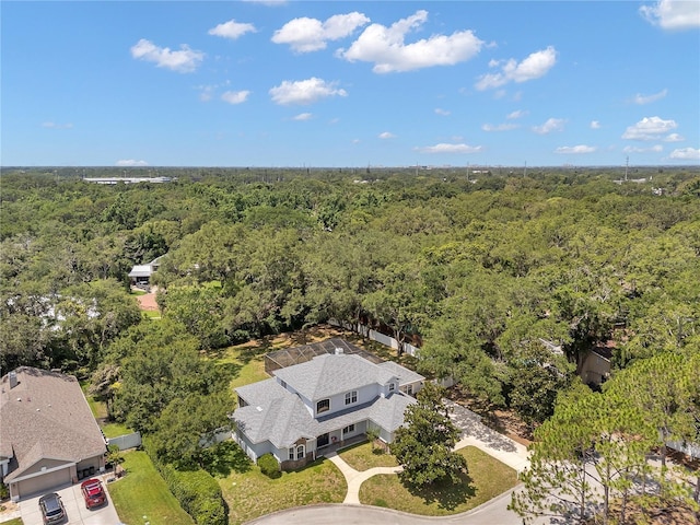 2011 Water Wheel Ct, Dunedin, FL 34698 - bird's eye view of a heavily wooded area
