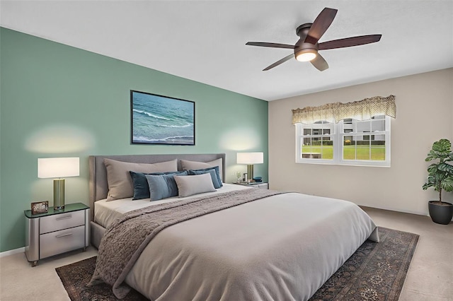 860 Maclaren Dr N Unit A, Palm Harbor, FL 34684 - bedroom featuring light colored carpet and a ceiling fan