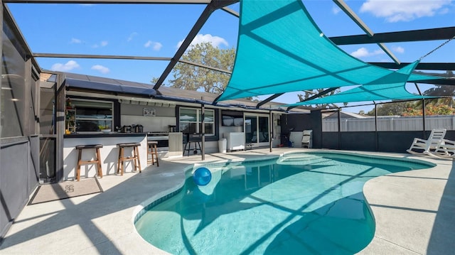 12416 Queensland Ln, Tampa, FL 33625 - view of pool featuring a lanai and a patio