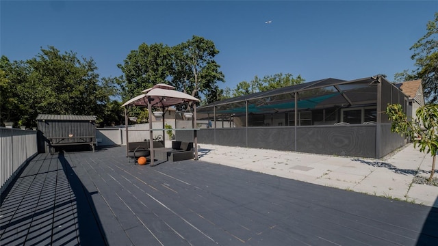 12416 Queensland Ln, Tampa, FL 33625 - view of wooden terrace