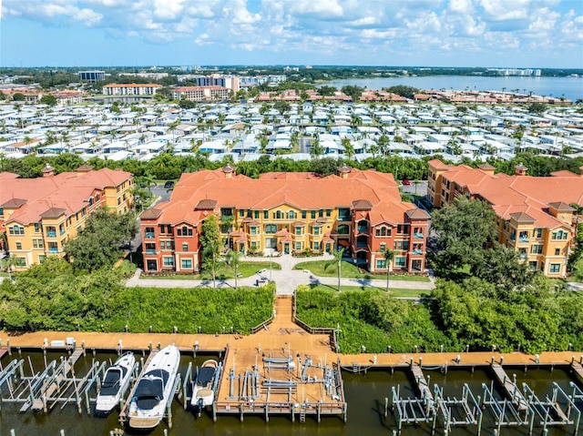 2741 Via Cipriani Unit 934B, Clearwater, FL 33764 - aerial view of a large body of water and numerous boat docks