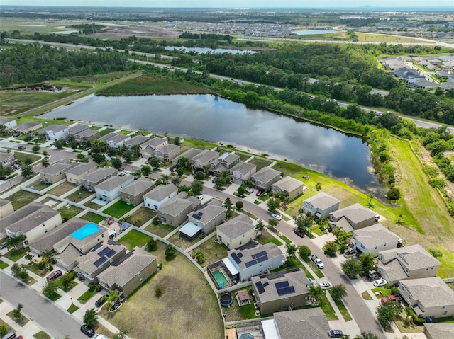6512 Trent Creek Dr, Sun City Center, FL 33573 - aerial view of property's location with a nearby body of water and nearby suburban area