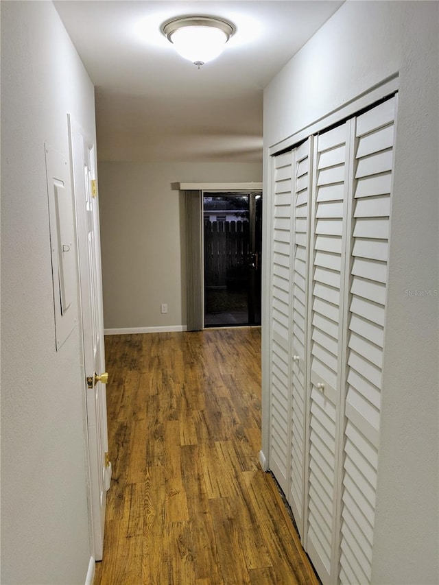 1515 Bayshore Blvd Unit 38, Dunedin, FL 34698 - corridor featuring wood finished floors and baseboards