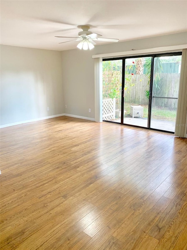 1515 Bayshore Blvd Unit 38, Dunedin, FL 34698 - unfurnished room with ceiling fan and light wood finished floors