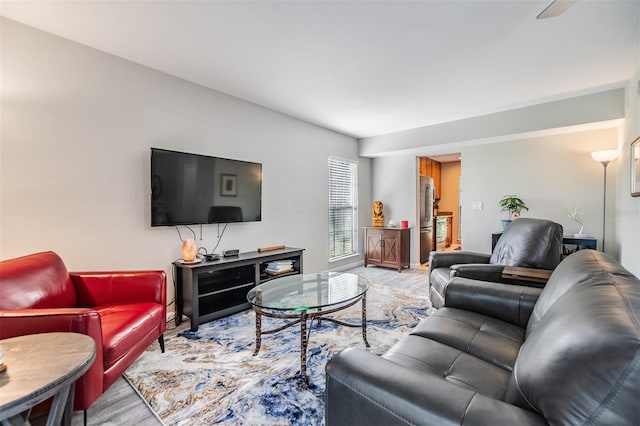 1515 Bayshore Blvd Unit 38, Dunedin, FL 34698 - living area with wood finished floors
